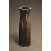 Shigaraki Ware MR-11-7234 Hechimon Vase Flower Base, Large Purple Flame