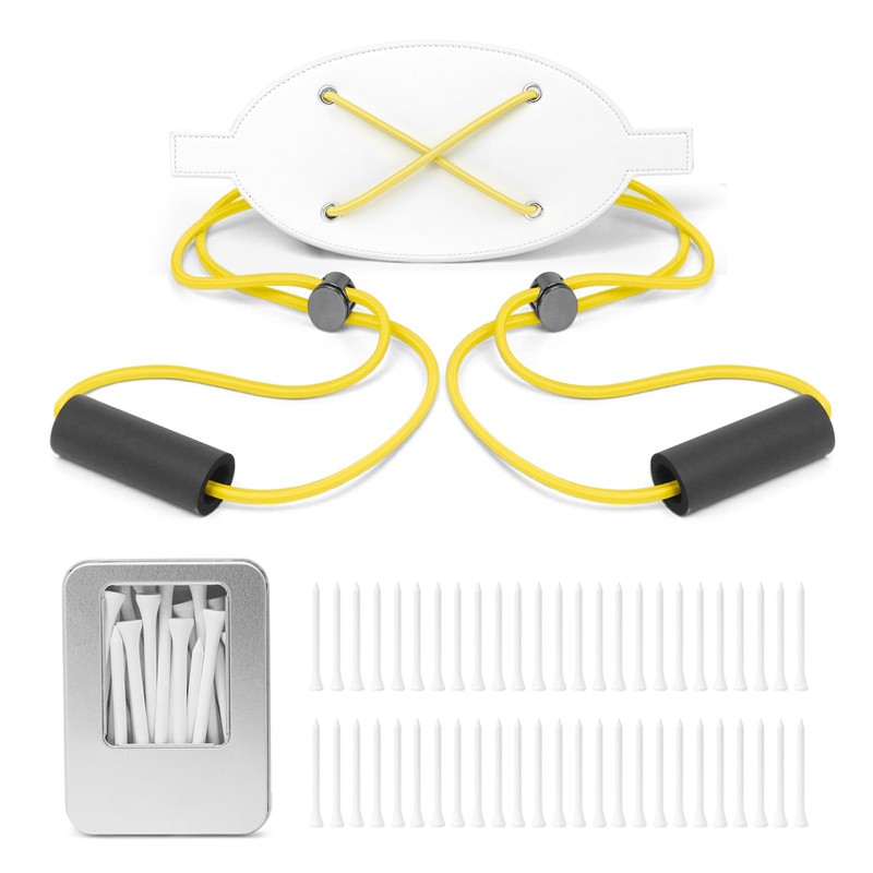 CMOSAF Golf Swing Trainer,Golf Axis Trainer, Adjustable Swing Aid Strap