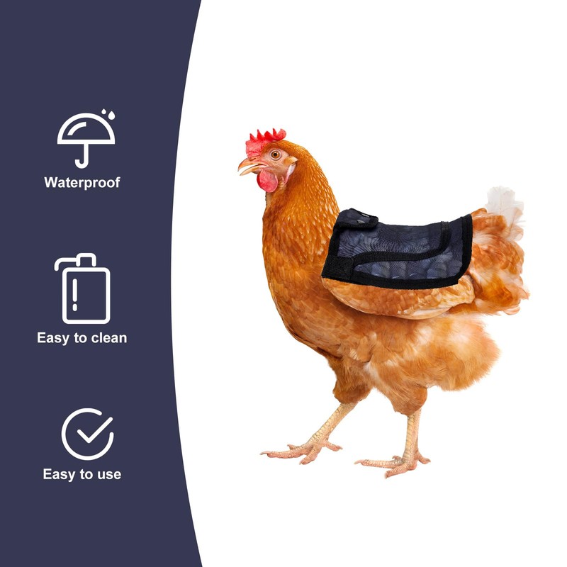 Chicken Saddle for Hens, 7.48 Inch Comfortable Hen Aprons with