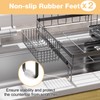 Dish Drying Rack Extendable Dish Rack Rustproof Carbon Steel with