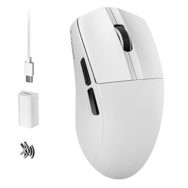 TERPORT S800-Pro Mouse Gamer Inalámbrico 4KHz BT/2.4G/Cableado, Últra Ligero de 53g, Gaming Mpuse DPI Hasta 26000, Programable Con Corrección de Trayectoria y LCD Ajustable, Respuesta Rápida (4K Pro)