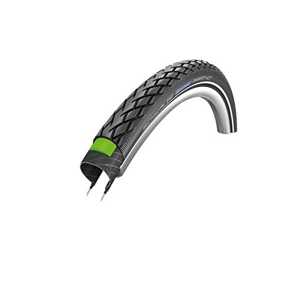 Schwalbe Marathon 700 x 32C Performance Wired Greenguard Endurance Reflex - 640 g,Black Reflex