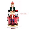 Cabilock Nutcracker Music Box 3 Wooden Nutcracker Soldier Toy Christmas