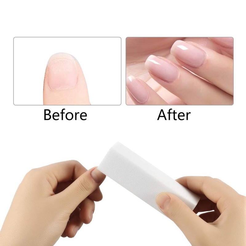 SUSSURRO Pack of 10 White Buffer Sanding Blocks Polishing Block