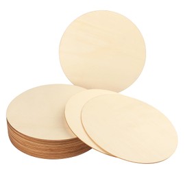 30 PCS 11.8 Inch Wood Circles, Thickness 2.5 mm Unfinished Wood Circles, Plywood Circles, Craft Unfinished Wood Discs for DIY Crafts, Door Hanger, Painting, Versatile Round Wood Pieces,by GNIEMCKIN