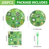 200Pcs St Patrick's Day Party Plates Supplies,Green Shamrock Paper Plates,Napkins,and