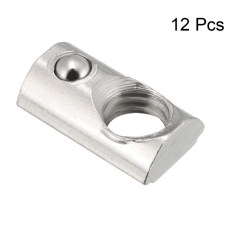 sourcing map Roll-In Spring M6 T Nut, Roll Ball Elastic