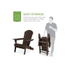 Best Choice Products Folding Adirondack Chair Outdoor, Wooden Accent Yard