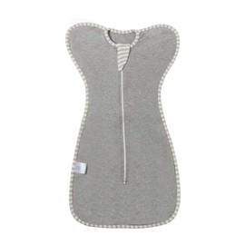 aQuooky Baby Blanket Sack with Arms Free Design,Transition to Arms Free Wearable for Newborn Girl and Boy, Small 0-3Months,Grey Color