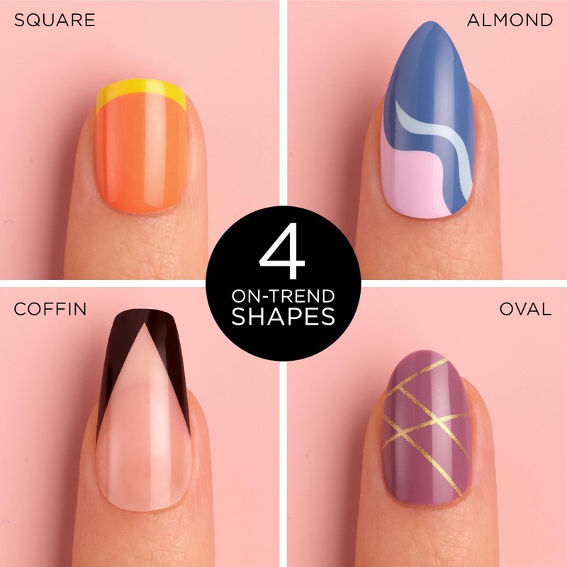 Sally Hansen Salon Effects® Perfect Manicure, Moon-Ami, Press On Nails,