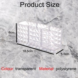 SUpoetry Makeup Brush Holder, Make Up Organiser, Cosmetic Organiser, Ideal for Organising Your Dressing Table with Meaningfully Placed Makeup Utensils