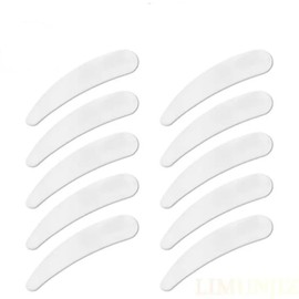 10 PCS Curved Cosmetic Mini Plastic Spatulas Scoops Tip Spatulas, for Facial Cream, DIY