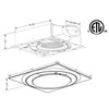 Aero Pure ABFS0511 D6 Adjustable Speed 50-80-110 CFM Bathroom Ventilation