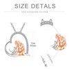 TANGPOET Cat Necklace 925 Sterling Silver Cat and Girl Pendant