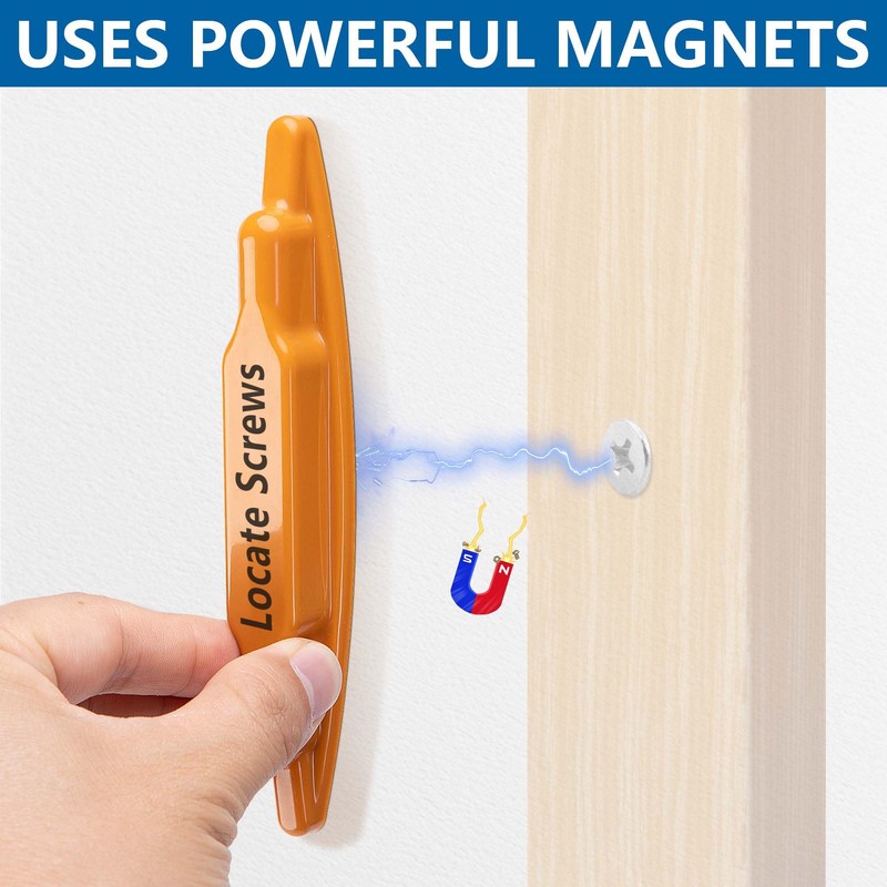 moonoom 4 Pcs Stud Finder Magnet, Powerful Magnetic Stud Detector,