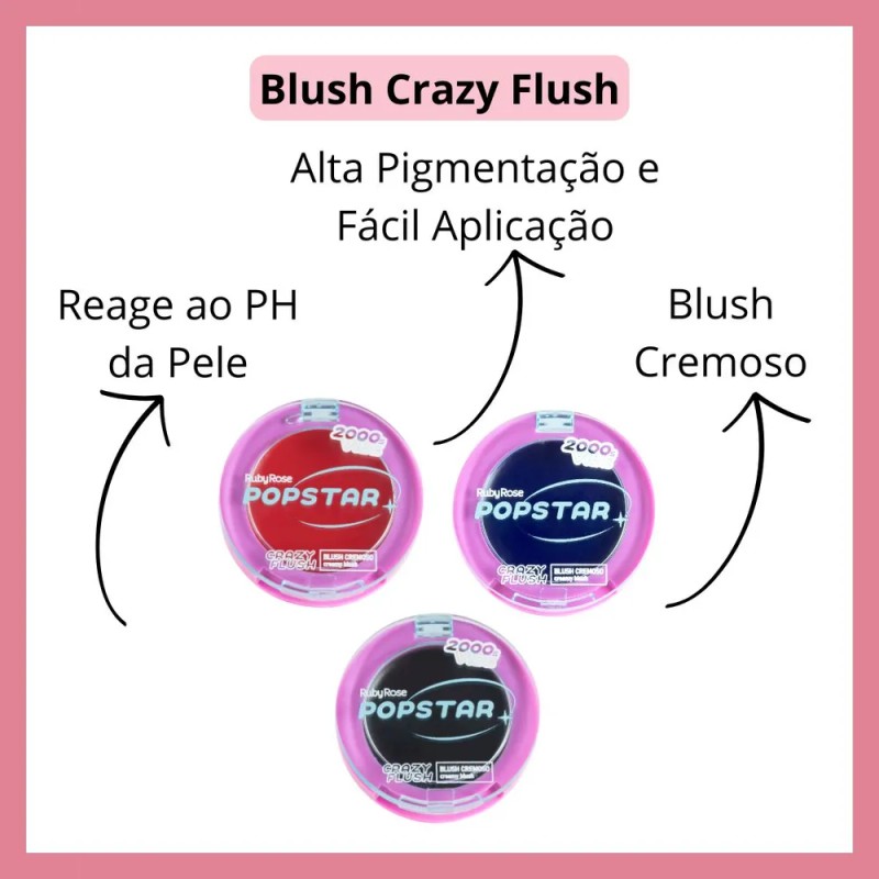 Rubor Crazy Flush Ph Popstar Ruby Rose Tono del maquillaje