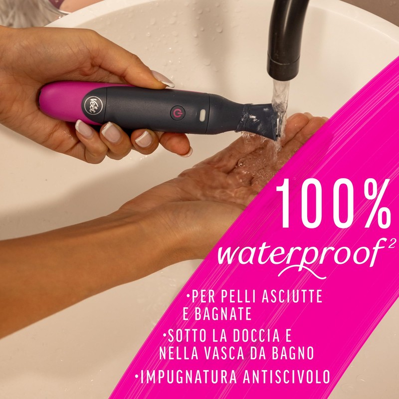 Veet Expert All-In-One Trimmer, Rasoio elettrico donna, Viso e parti