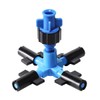 ZONADAH Automatic Drop Irrigation Sprayer 4 Way Cross Atomizing Nozzle
