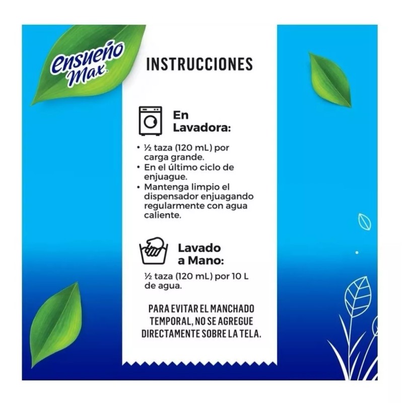 Ensueño Suavizante Ensueño Max Frescura Primaveral En Botella 5.1 L