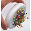 Trimz Magnetic Pin Cushion, White, 12 x 8 x 3