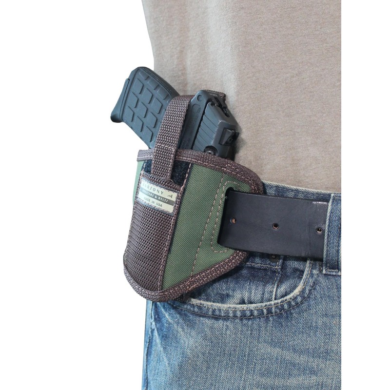 Barsony Woodland Green Ambidextrous Pancake Holster for S&W CSX 3.1"
