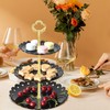 Set of 3 Pieces 3 Tier Dessert Stand Fruit Plate