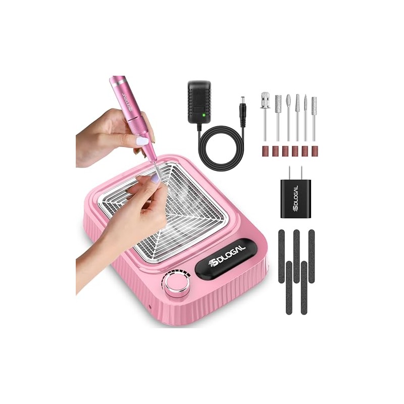 2en1 Taladro De Uñas Pulidor Esmeril Drill Profesional 45000
