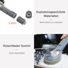 Dish Brush with Handle, JEHONN Dish Scrubber with Soap Dispenser