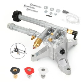 AR High Pressure Washer Pump 2600 PSI RMW22G26-EZ 318644, Vertical 7/8" Shaft Power Washer Replacement Pump Head with Easy Start Valve by ANNOVI REVERBERI