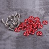 20pcs Aluminum Bumper Washer, Engine Bumper Washer Bolt Kit(Red) aluminum