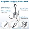 Snagging Hooks Snagging Weighted Treble Hooks Large Treble Bunker Snag