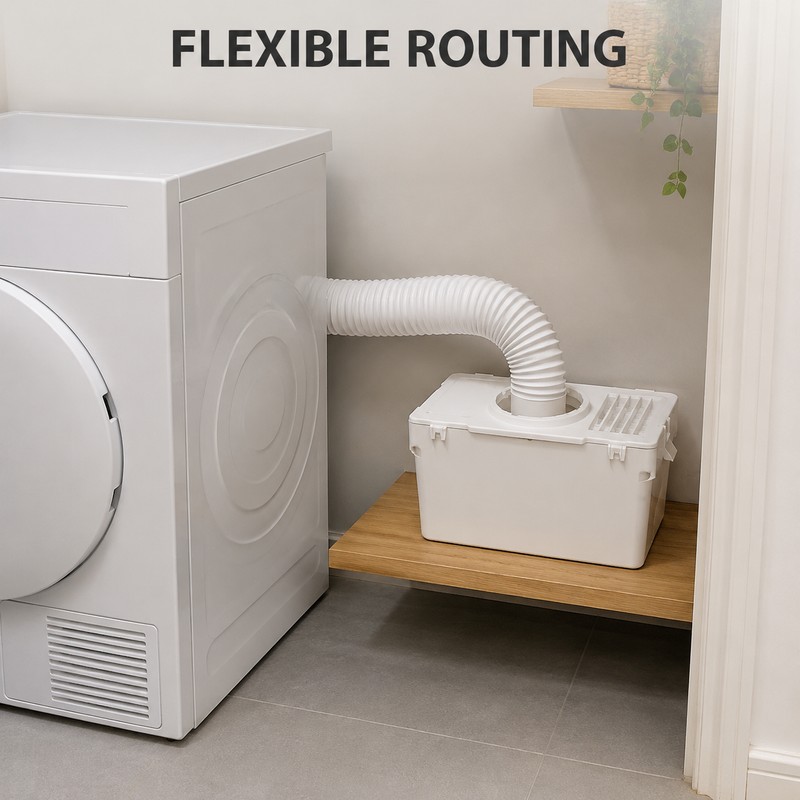 Indoor Tumble Dryer Condenser Vent Kit with 1.2m Hose