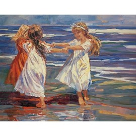 Corinne Hartley Free Spirits New CUSTOM FRAMED Art Lithograph Piano Cute Kids