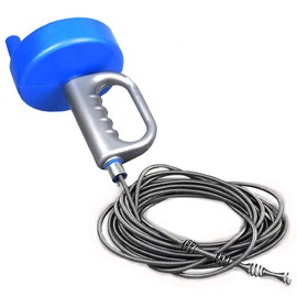 Felimoa Rotating 16.4 ft (5 m) / 32.8 ft (10 m) Pipe Cleaner, Wire, Removes Blockages from Baths, Toilets, Basins, Drains and Pipes, Repair and Eliminate Problems