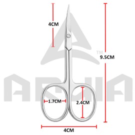 Cuticle Scissor with Curved tip, Stainless Steel Grooming Tool for Cuticles, Nails, Eyebrows & Eyelashes – Multipurpose Trimmer for Men & Women
