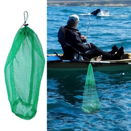 Fishing Net Bag - Drawstring Fishing Bait Mesh - Large Capacity Catching Tool, Angling Supplies for Outdoor Activities