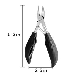 WELANGBN Cuticle Trimmer, Non-Slip Professional Cuticle Nipper Stainless Steel Cutter, 5.3 inch