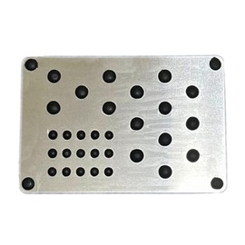 kashaipu Mini Metal Car Truck Floor Mat Carpet Heel Pad Plate Rest Footrest Foot Pedal Kit