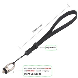 Rigdance Camera Wrist Strap with 1/4-20 Screw for Insta360 X5, X4 Air, X4, X3, Selfie Sticks, Wristband for DJI osmo pocket 3 (2 PCS)
