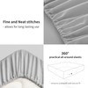 RUIKASI Superking Fitted Sheet Deep - Light Grey Bottom Sheet