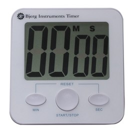 Bjerg Instruments Digital Kitchen Timer with Extra Large Digit LCD Display