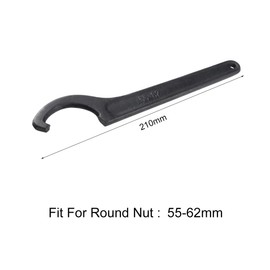 uxcell C Hook Spanner Wrench Collet Chuck for 55-62mm Round Nut