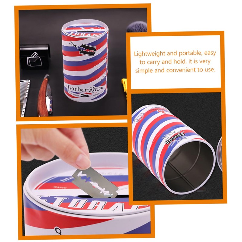 Gatuida Delicate Razor Blades Disposal Container Lightweight Waste Blade Storage