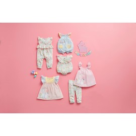 Mud Pie Baby Girls Kids Check Dress, Multi, 4T