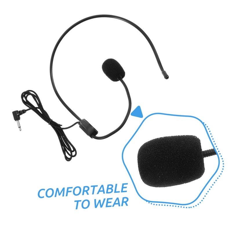 Gatuida Wired Ear Microphone Headset for Lectures Voice Amplifier Microphone