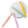 Slanted Eyebrow Tweezers Set, 9.5cm, Pastel Colors, 4 Pack