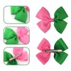 SAVITA 4pcs Witch Hair Bow Clips, Cartoon Theme Pink and