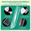 240PCS Polygel Nail Forms for Toes, Reusable Dual Forms for