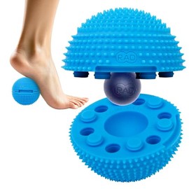 RAD Neuro Roller – Foot Massage Roller for Plantar Fasciitis & Recovery - Silicone, Dual-Texture Design with Built-in Massage Balls for Trigger Point Therapy & Foot Relief