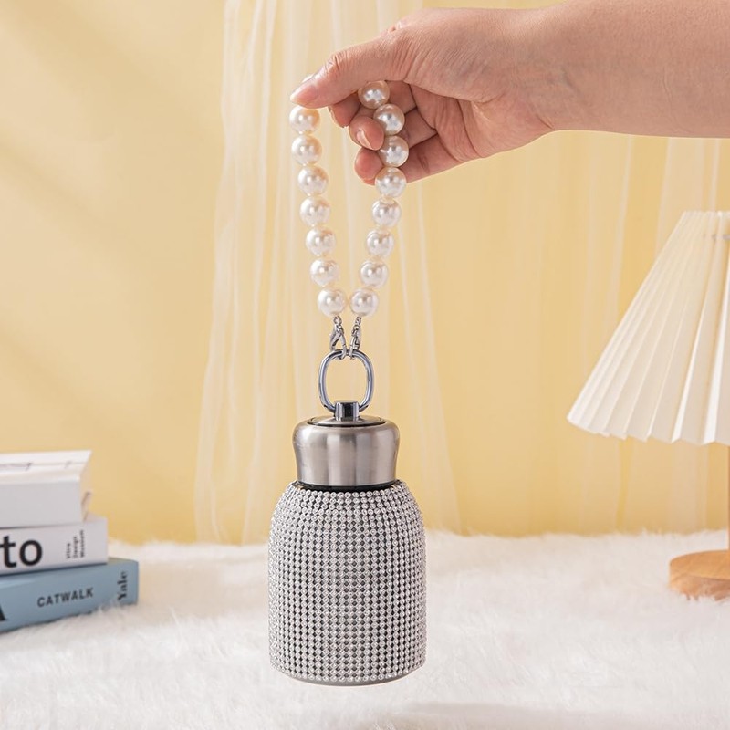 Ceramoon Bling Insulated Water Bottle Double Wall Stainless Steel Vacuum